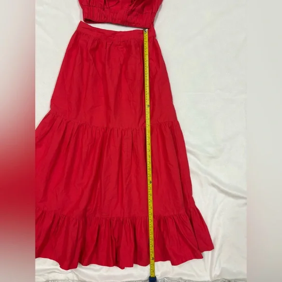 Japna Red A-Line Skirt - Picture 5 of 14